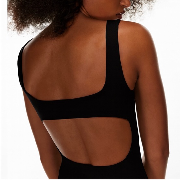 Aritzia Babaton Contour Cut-out Bodysuit Black Size Large - Picture 2 of 8
